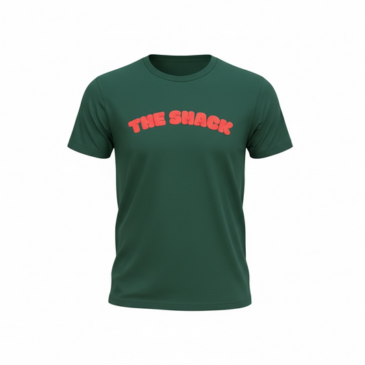 The Shack Holiday Puff Print Tee -  Evergreen