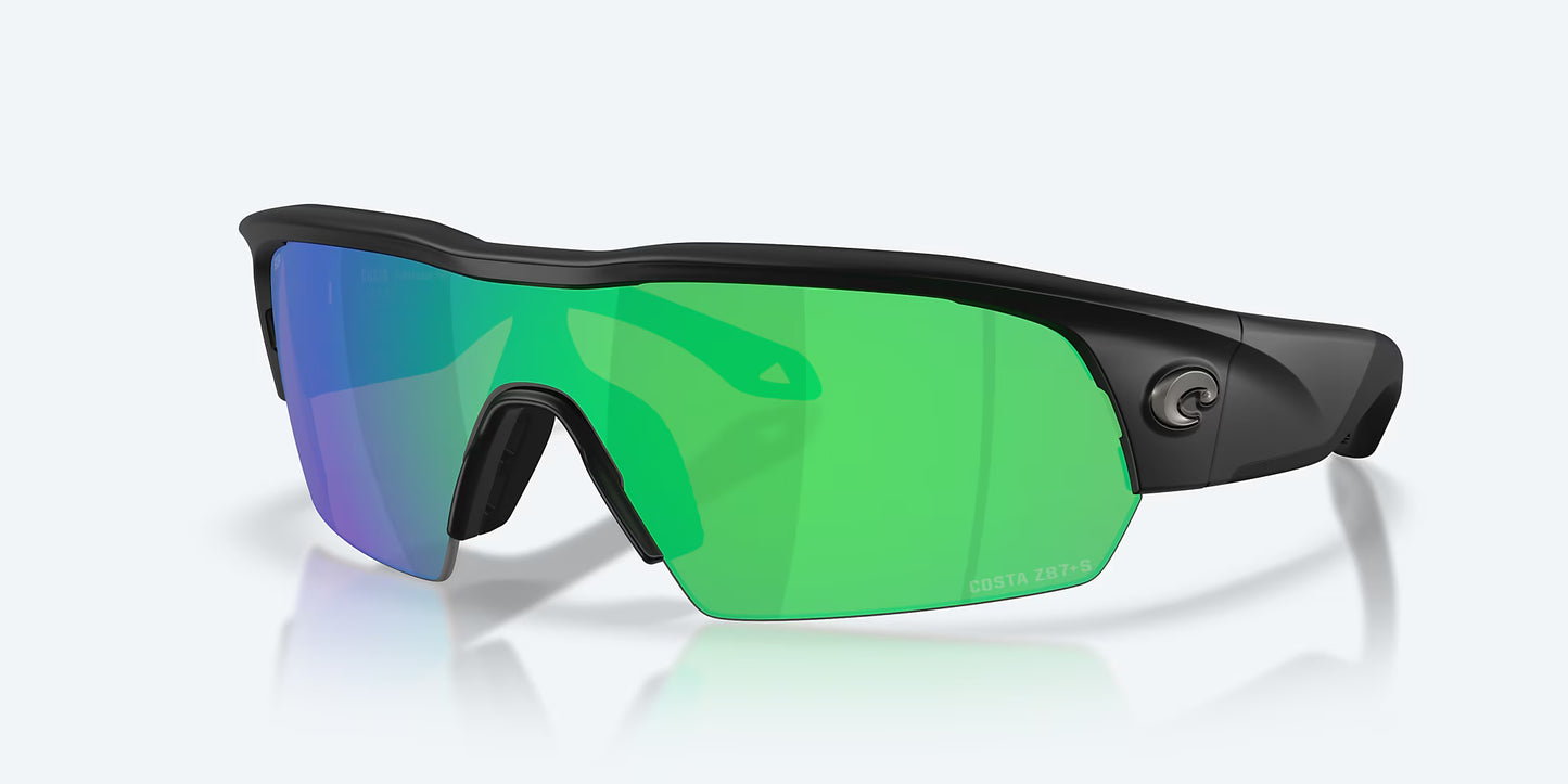 Pilothouse Pro Matte Black w/ Green Mirror 580P