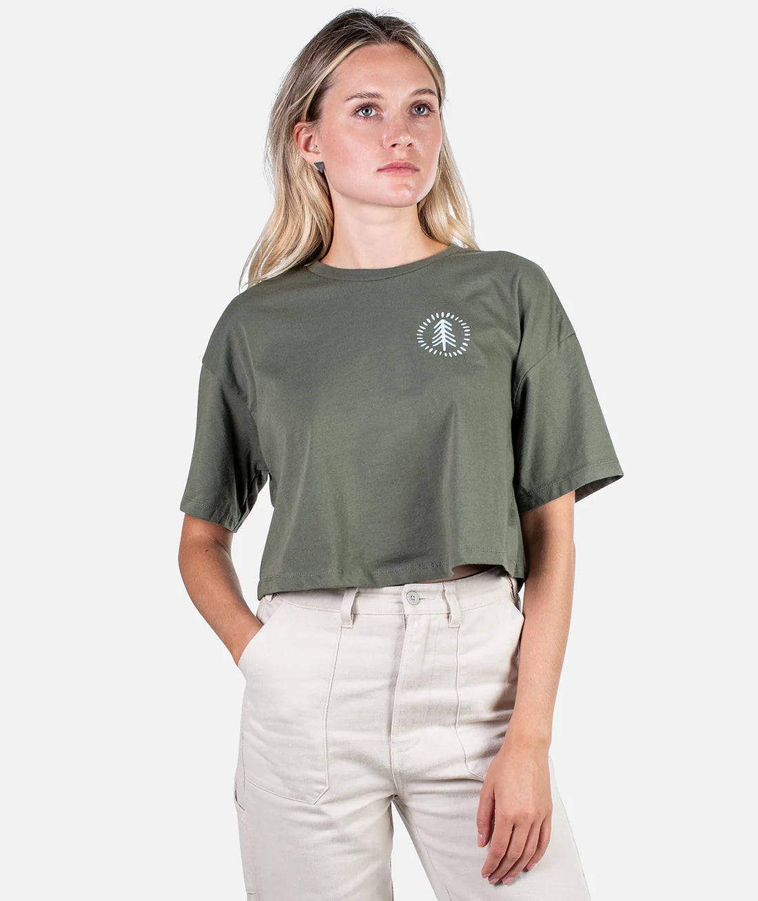 Pine Needles S/S Short Sleeve Tee - Military Green