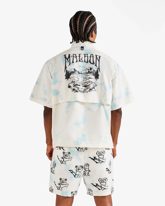 Malbon x Grateful Dead Pine Reflection Windshirt - Light Blue