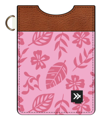 Thread Vertical Wallet - Pink Tropic