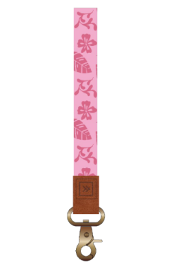 Thread Wristlet Wrist Lanyard - Pink Tropic