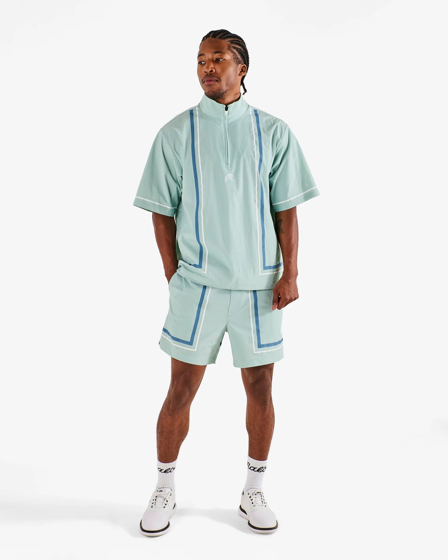 Malbon Playa Windshirt - Surf Spray