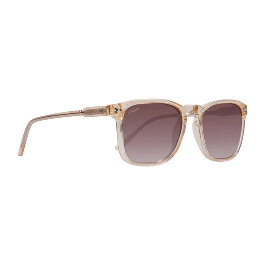 Cassette Optics Playlist Sunglasses - Champagne / Polarized Gradient Tea Lens