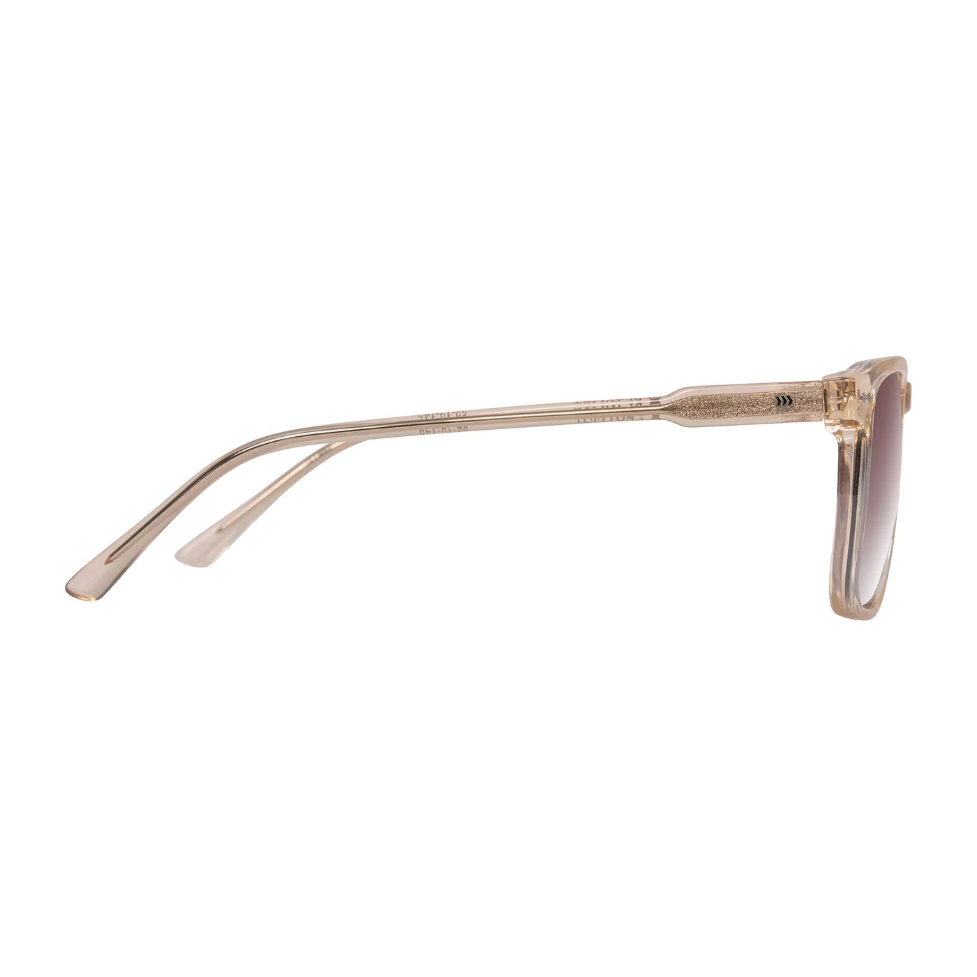 Cassette Optics Playlist Sunglasses - Champagne / Polarized Gradient Tea Lens