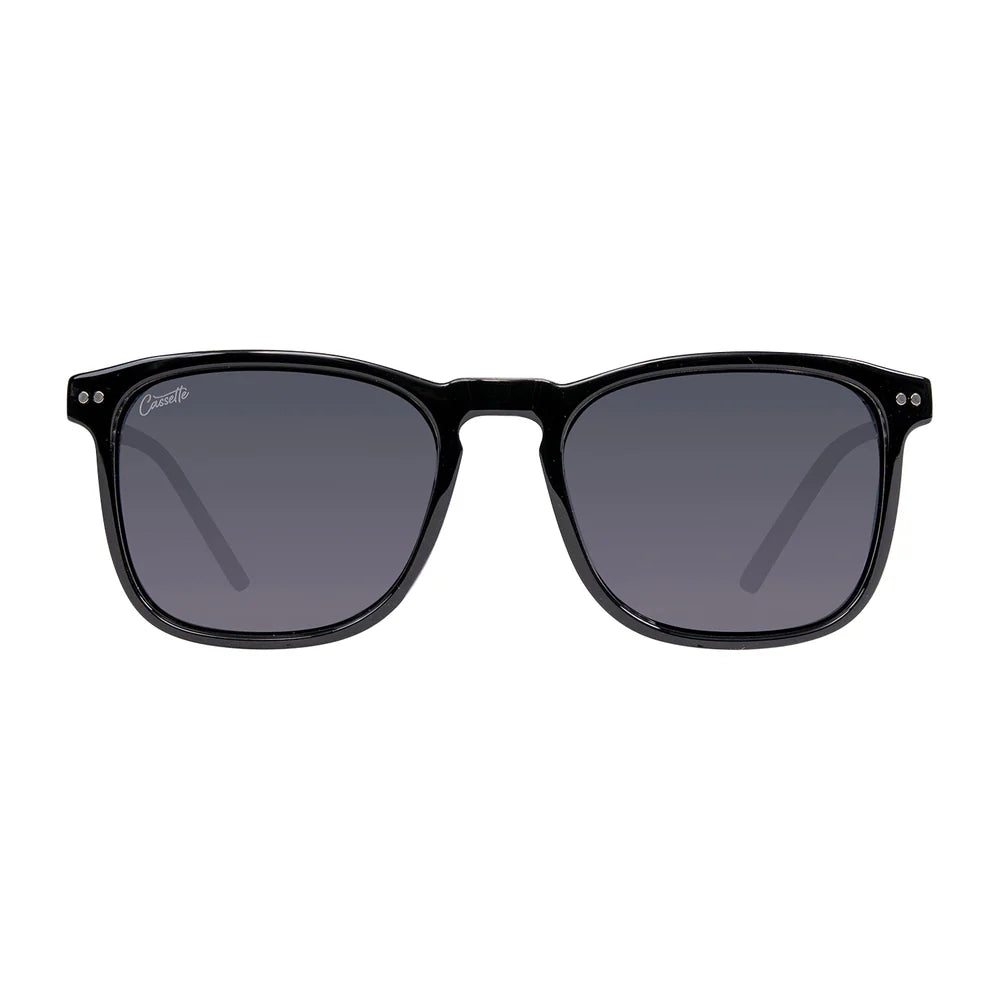 Cassette Optics Playlist Sunglasses - Eclipse Black / Polarized Smoke Lens