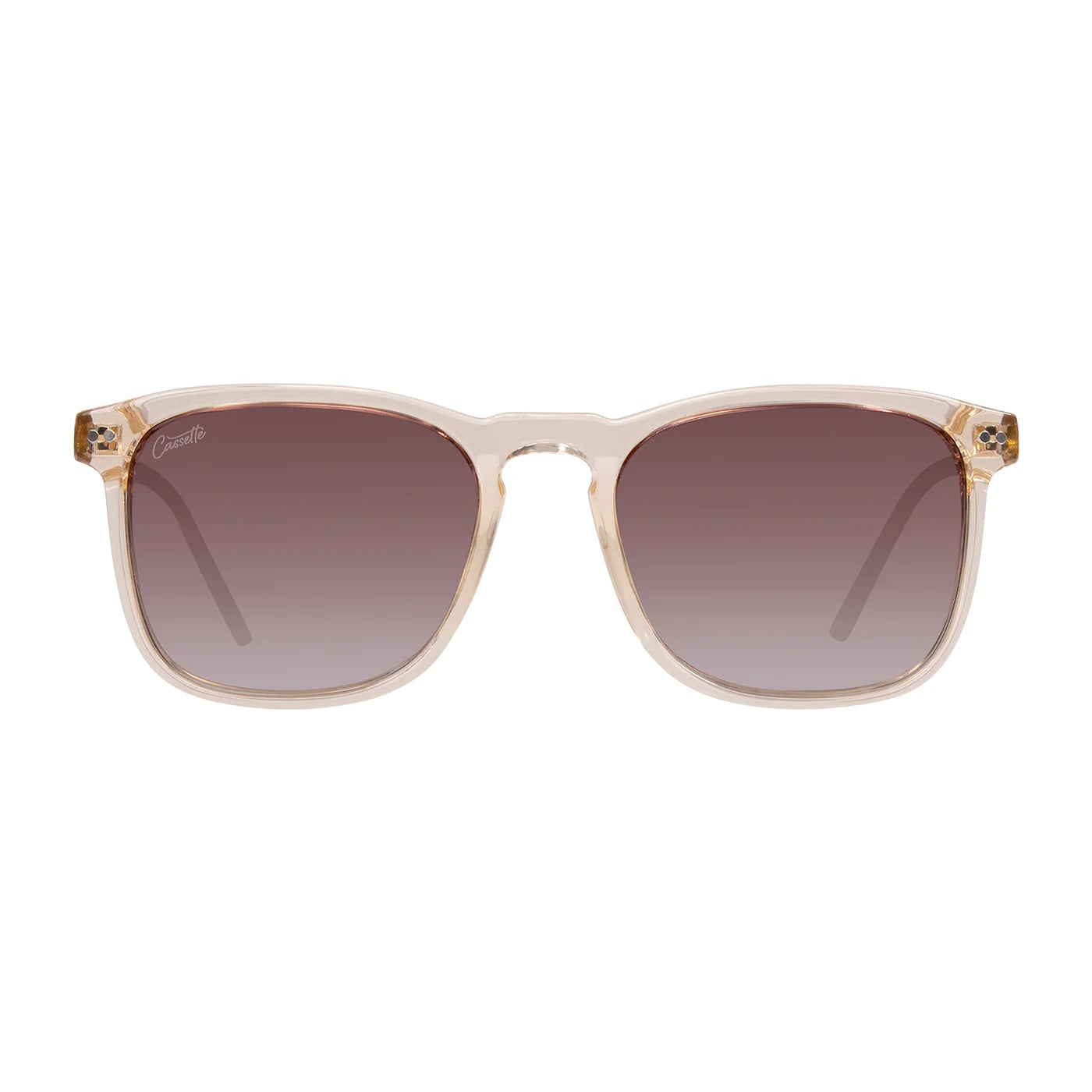Cassette Optics Playlist Sunglasses - Champagne / Polarized Gradient Tea Lens