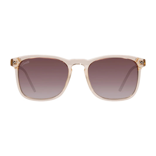 Cassette Optics Playlist Sunglasses - Champagne / Polarized Gradient Tea Lens
