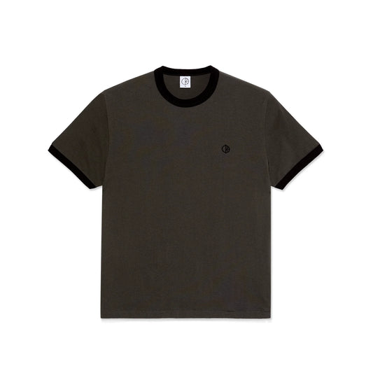 Polar Skate Co. Ringer Tee - Dirty Black / Black