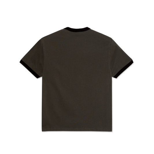 Polar Skate Co. Ringer Tee - Dirty Black / Black