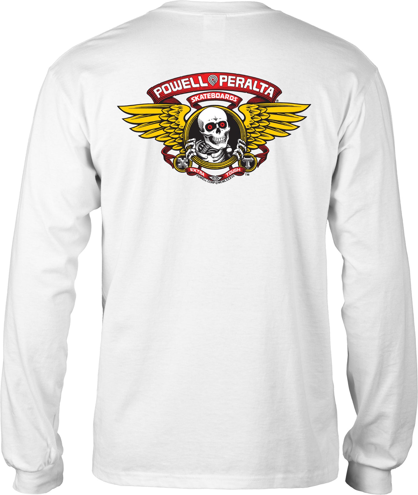 Powell Peralta Winged Ripper L/S Longsleeve Tee - White