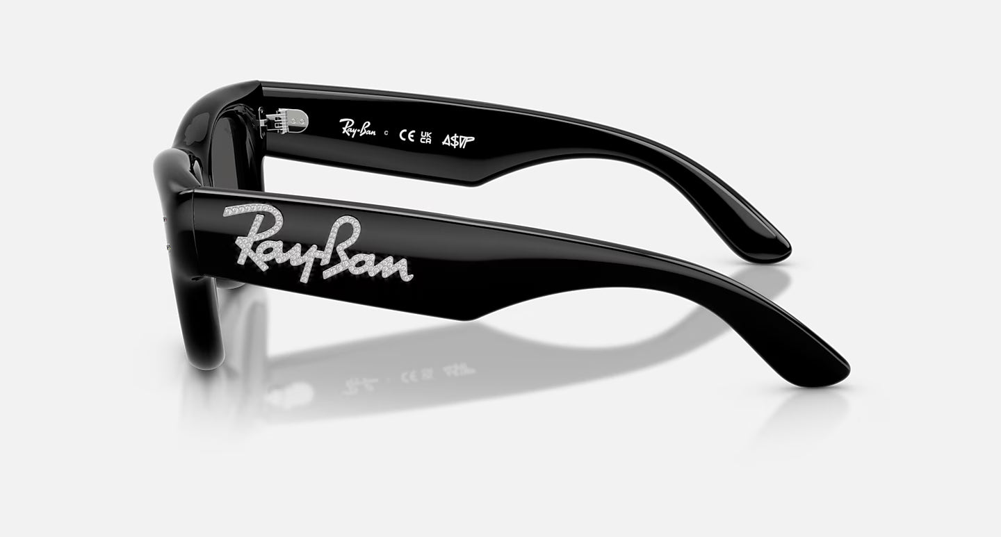 Wayfarer Puffer 47 Black & Strass W/ Dark Grey Lens