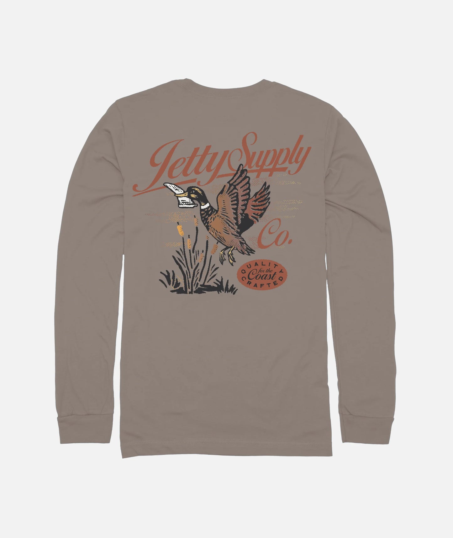 Quack Long Sleeve LS Tee - Cinder