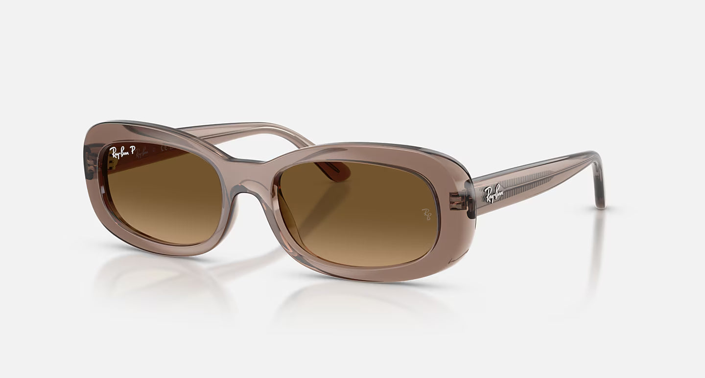 RB2221 Transparent Beige w/ Gradient Brown Polar