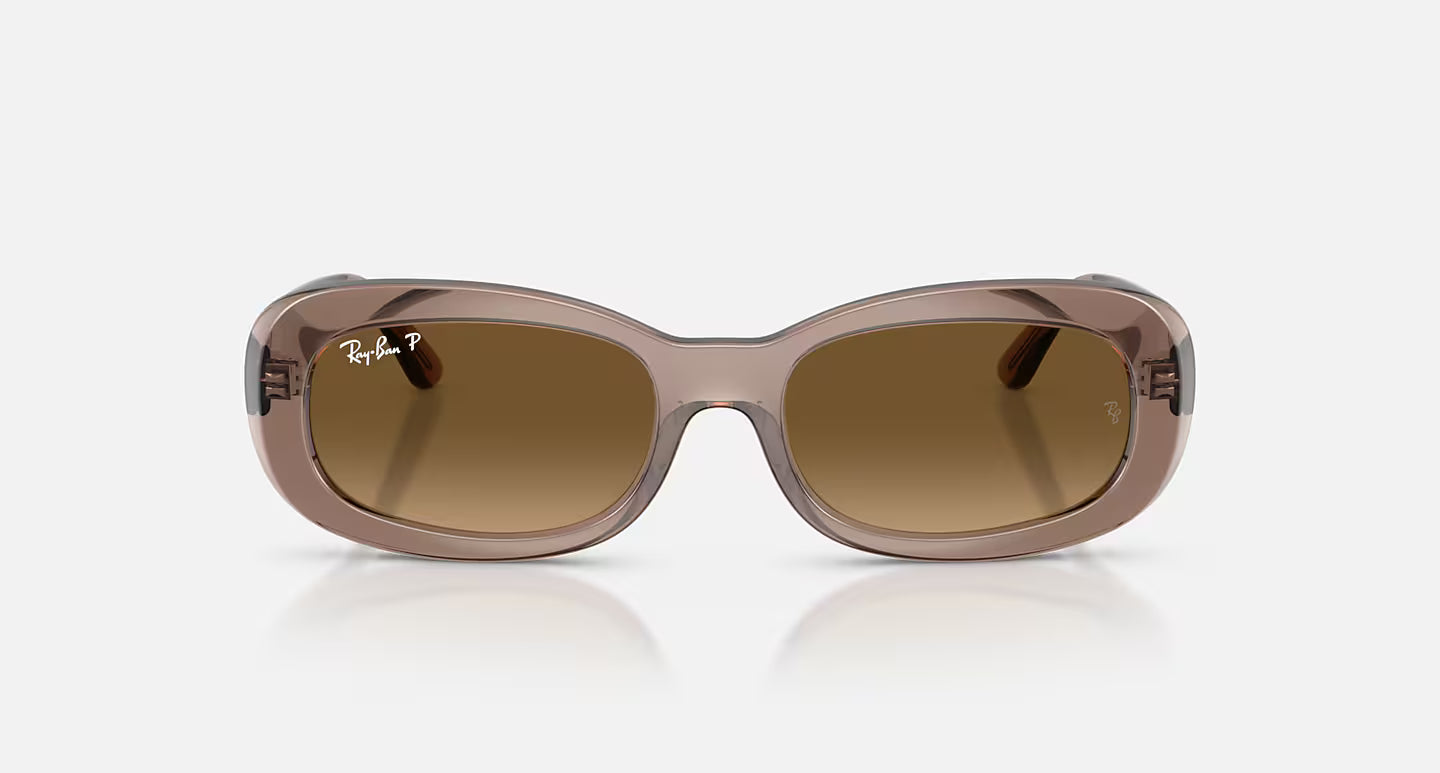 RB2221 Transparent Beige w/ Gradient Brown Polar