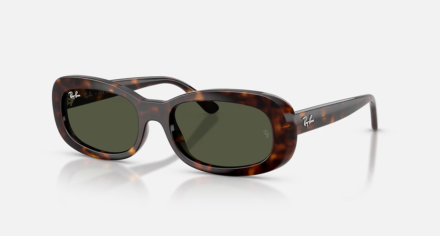 RB2221 Polished Havana w/ Green Lens