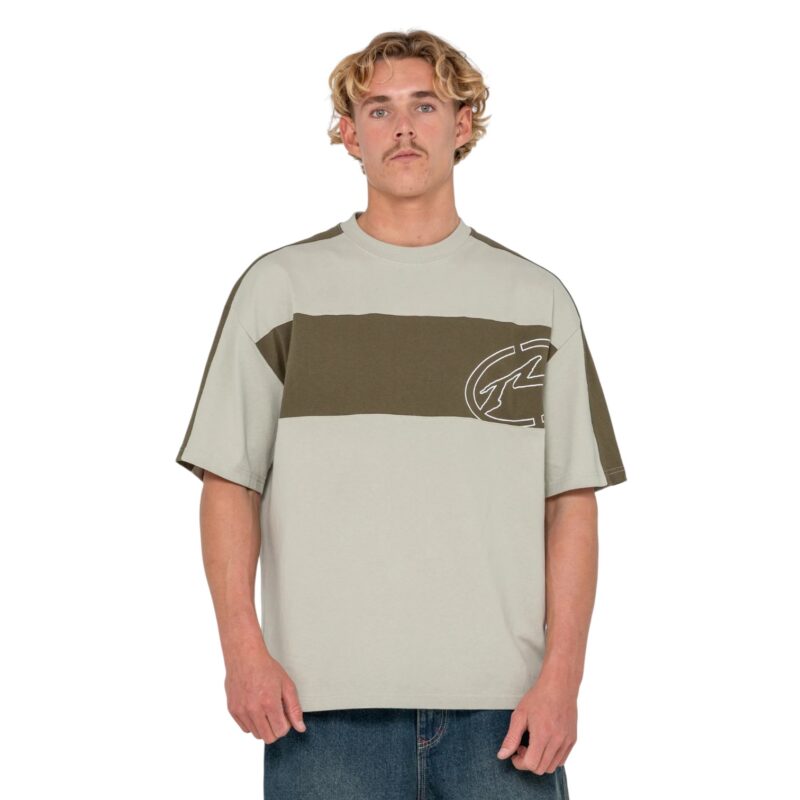 Rusty Kill Switch Cropped Ringer Tee - Abbey Stone