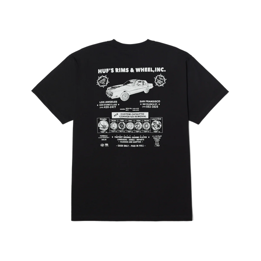 HUF Rim & Wheel Inc Tee - Black