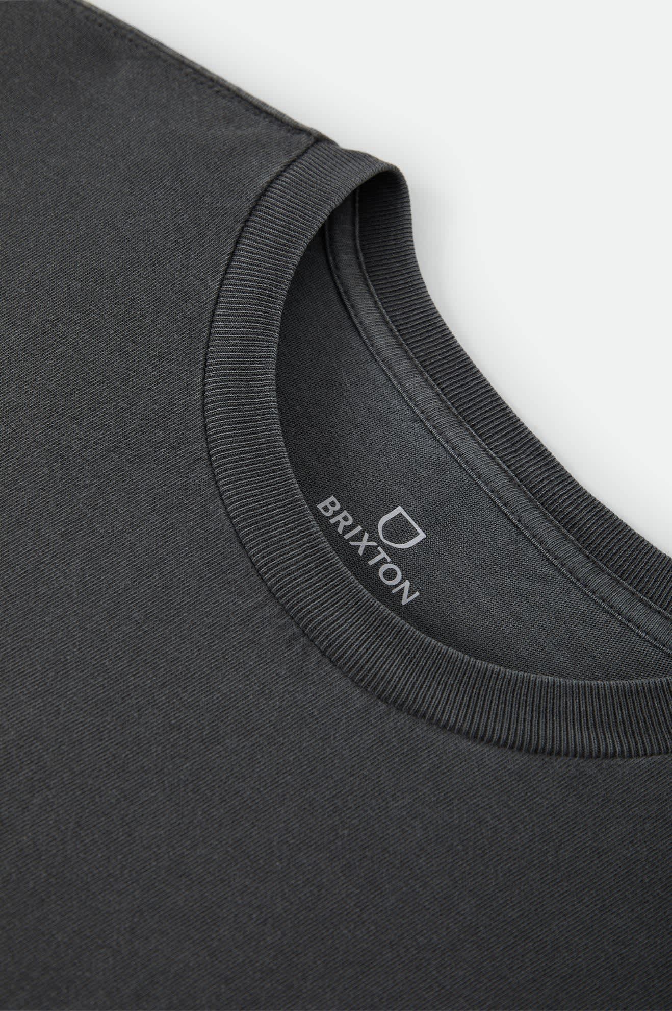 Brixton Rockton Standard S/S Tee - Black Worn Wash