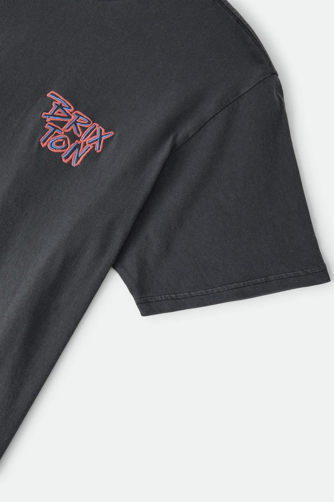 Brixton Rockton Standard S/S Tee - Black Worn Wash