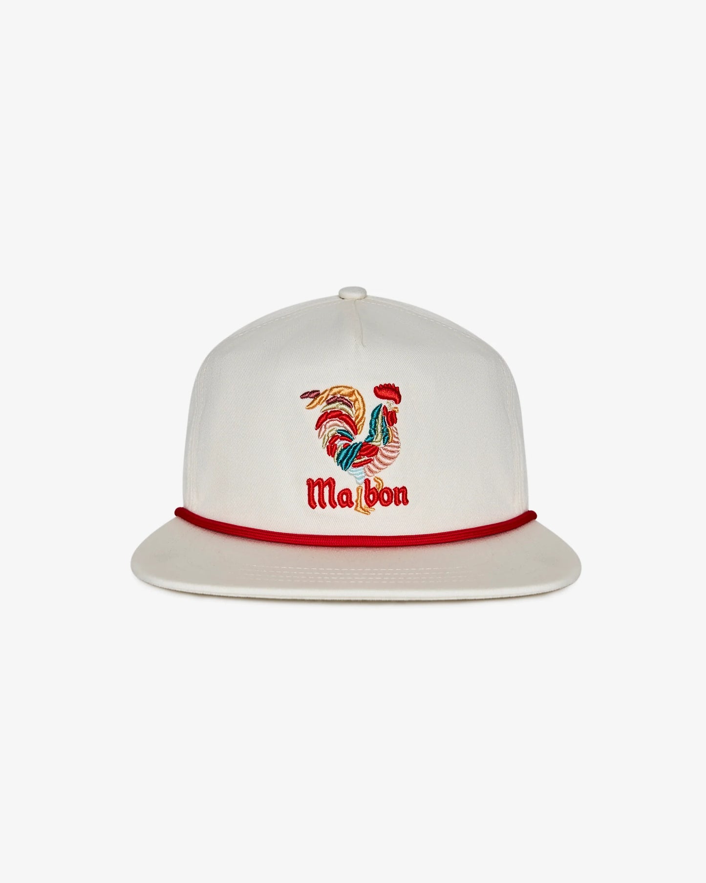 Rooster Snapback Hat - Cream