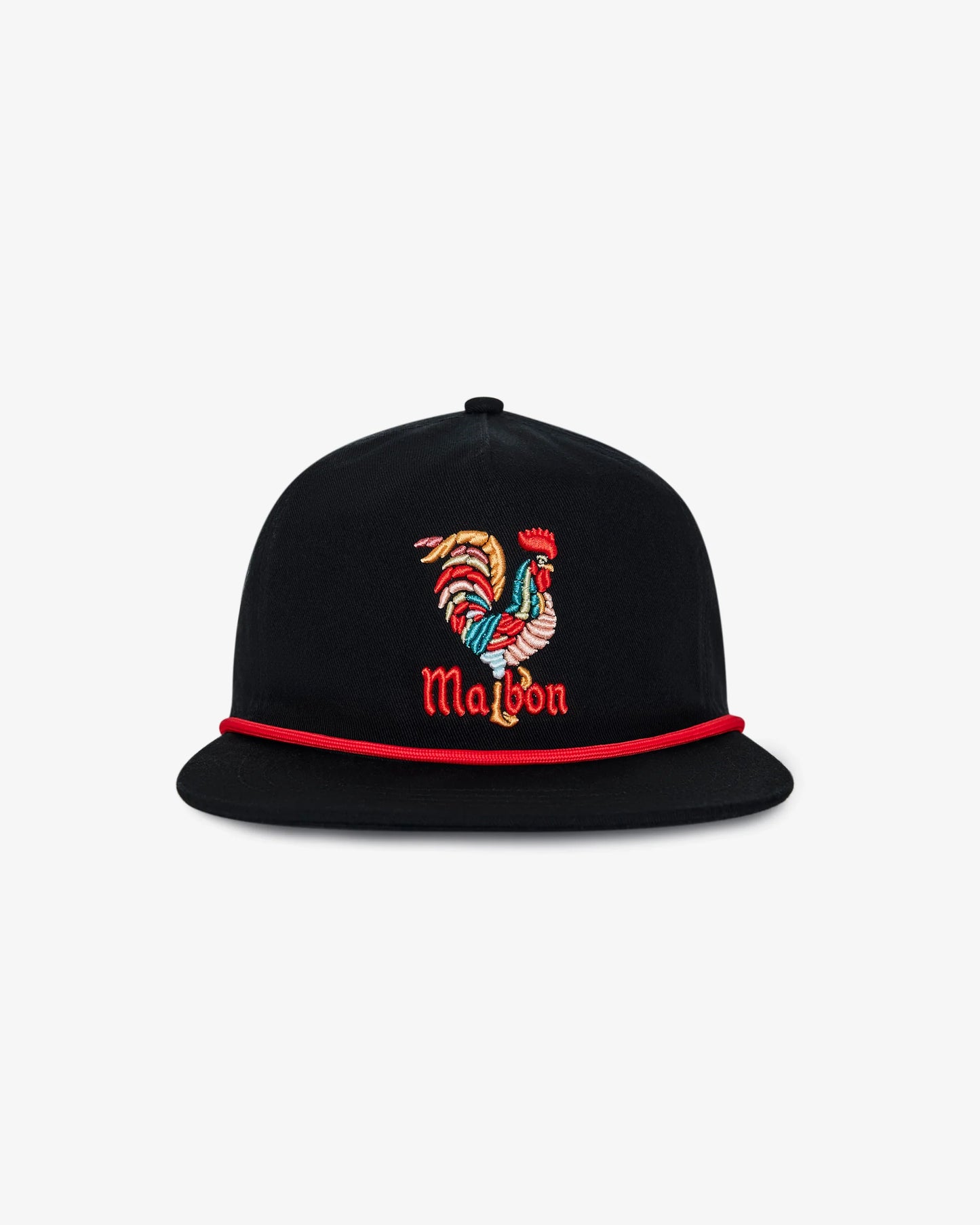 Rooster Snapback Hat - Black