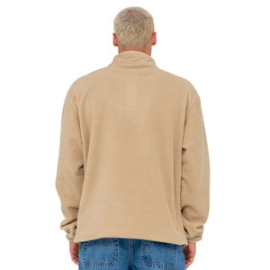 Rusty Core Division Quarter Zip Polar Fleece Q/Z - Abbey Stone