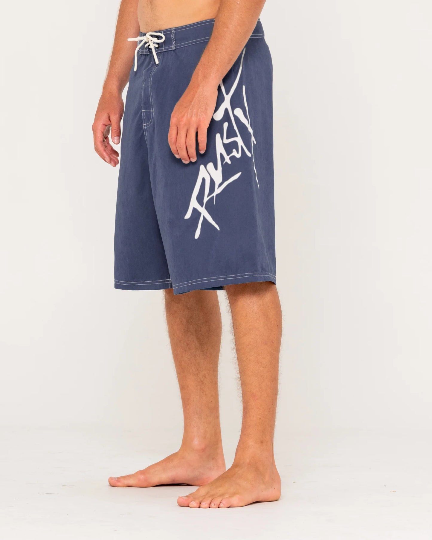 Rusty Hoodus Fixed Waist Boardshort - Navy