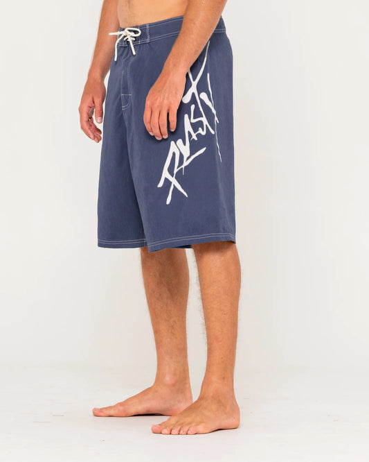 Rusty Hoodus Fixed Waist Boardshort - Navy