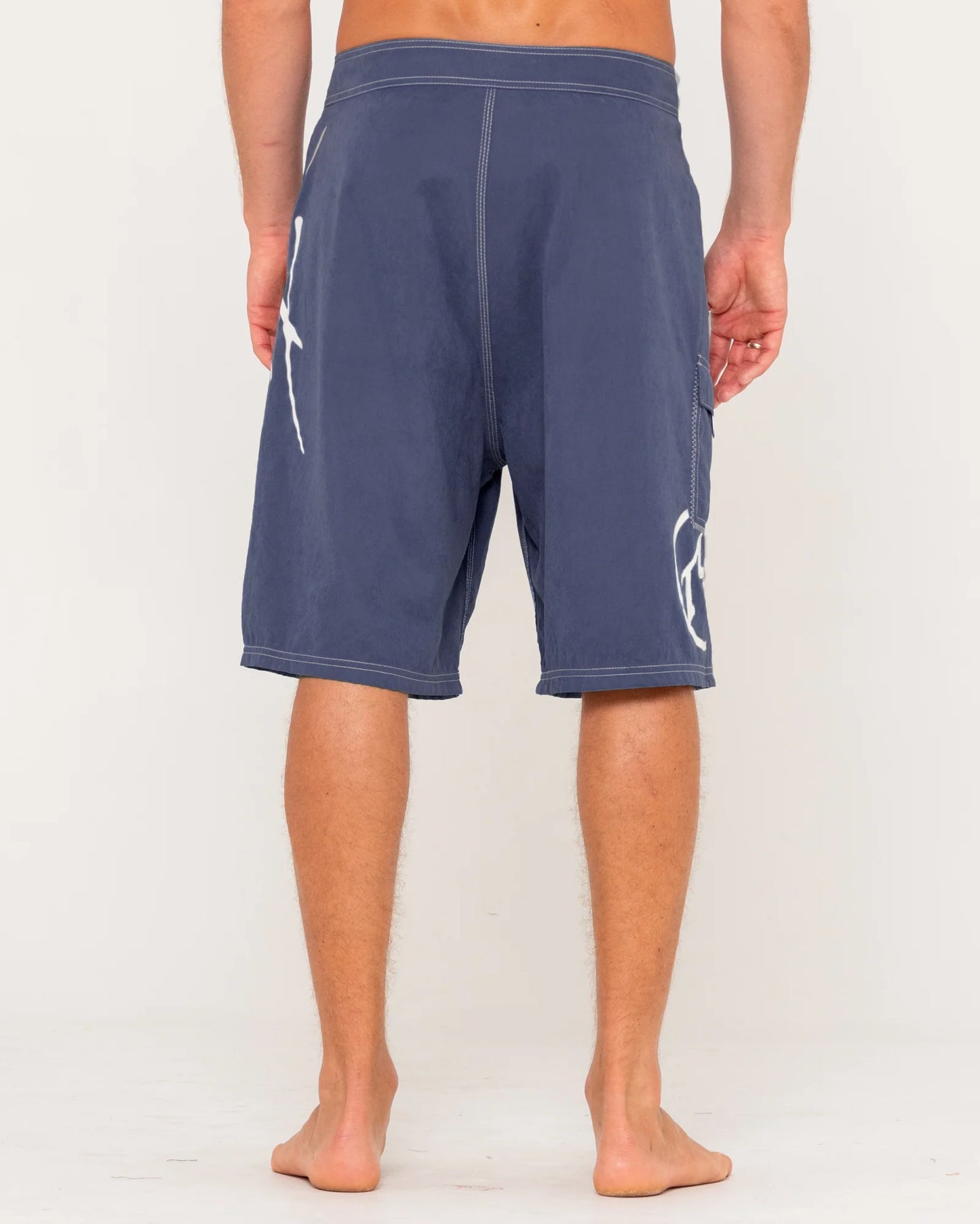 Rusty Hoodus Fixed Waist Boardshort - Navy