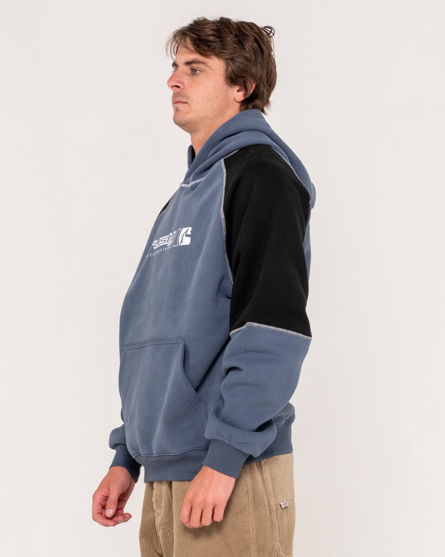 Rusty Incognito Hooded Fleece - China Blue