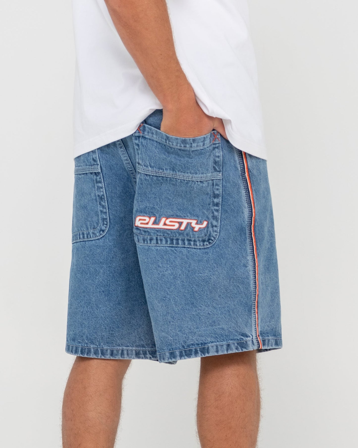 Rusty Flip Daddy 2.0 Jort - Middy Blue