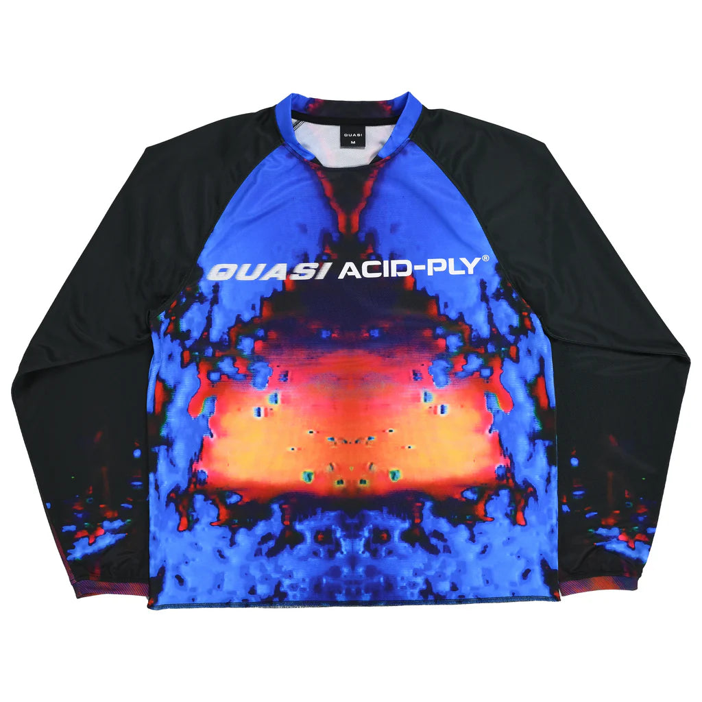 Quasi Gasser Moto Jersey - Electric Blue/Multi