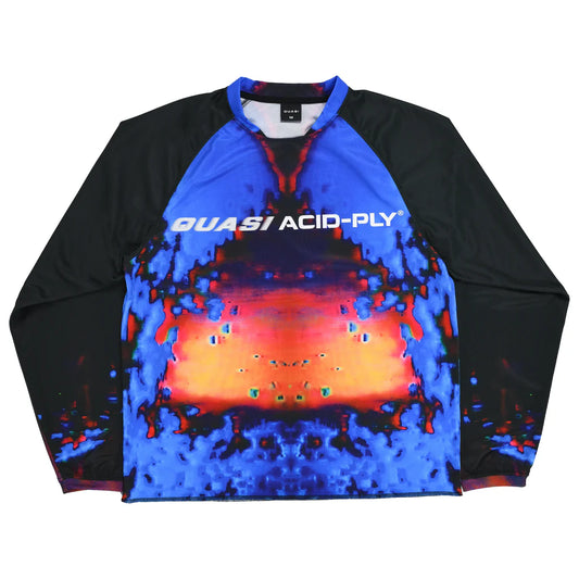 Quasi Gasser Moto Jersey - Electric Blue/Multi