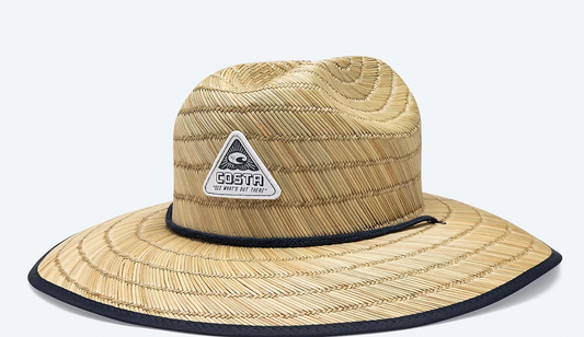 Costa Swells Print Lifeguard Straw Hat - Natural