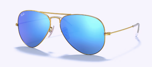 Aviator Large Metal Matte Arista w/ Blue Mirror