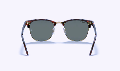 Clubmaster 55 Red Havana w/ G-15 Green Polarized RB3016