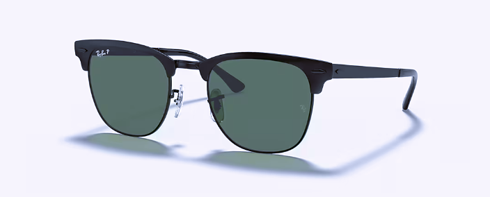 Clubmaster Metal 51 Matte Black on Black w/ G-15 Green Polar RB3716