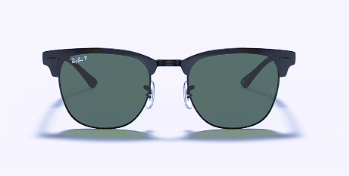 Clubmaster Metal 51 Matte Black on Black w/ G-15 Green Polar RB3716