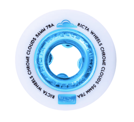 Ricta Wheels Chrome Clouds - Blue 56mm 78a