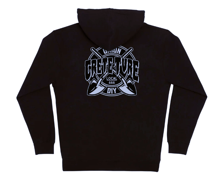 Crete-Ture DIY Zip Hoodie - Black