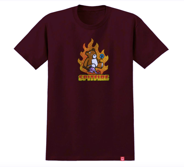 Spitfire Lil Beatdowns S/S Tee - Maroon