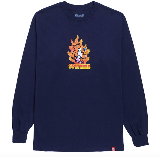 Spitfire Lil Beatdowns L/S Shirt - Navy