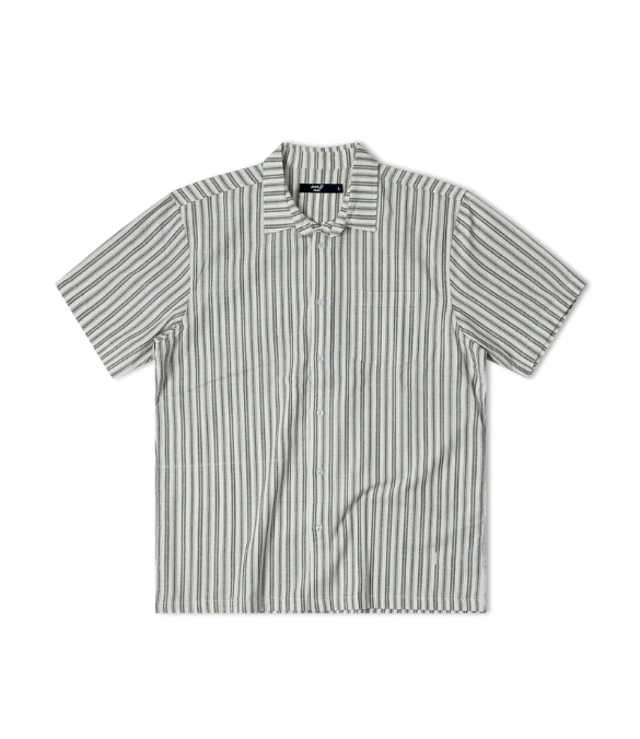 Former Reynolds Striped S/S Shirt - Bone/Green