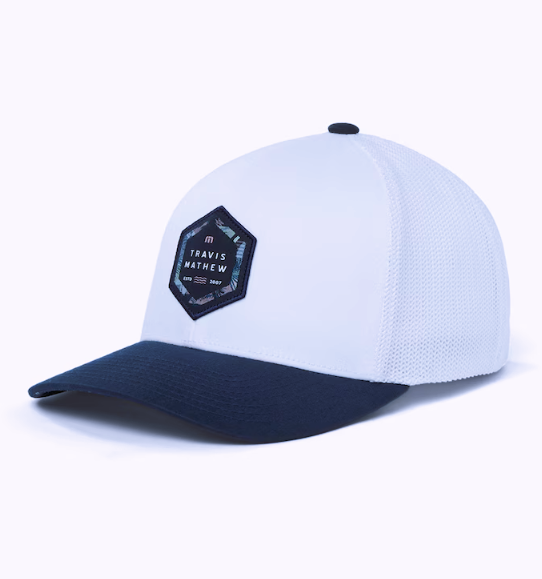 Travis Mathew Summer Season Snapback Hat - White