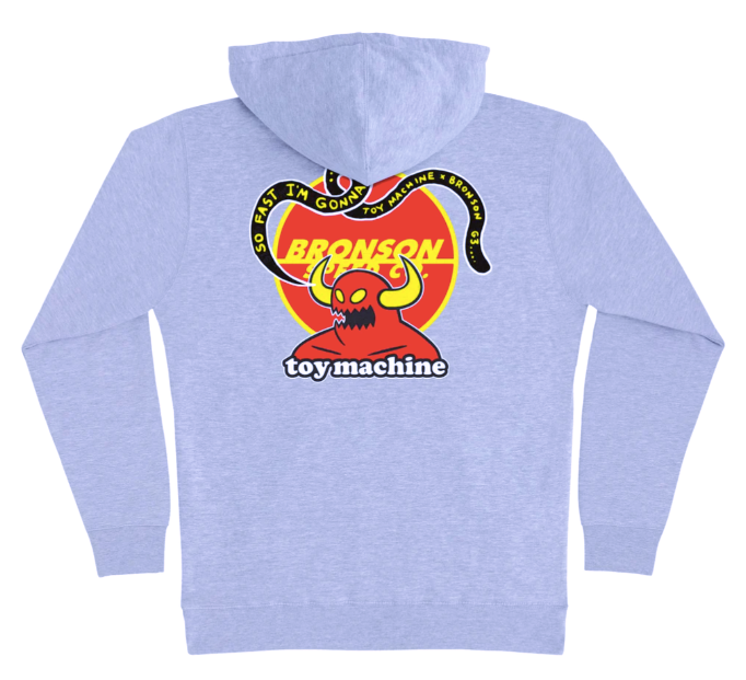 Toy Machine x Bronson Speed Co Heavyweight Hoodie - Grey