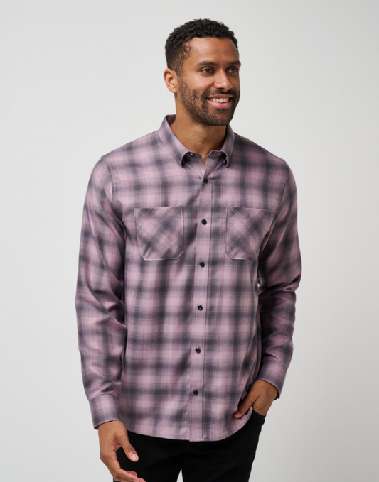 Cloud Flannel Plaid - Elderberry / Total Eclipise