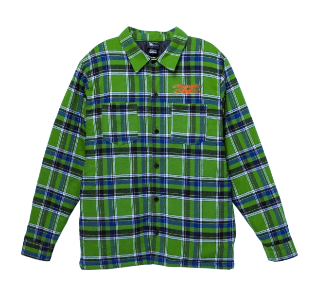 Antihero Flannel Jacket Eagle  - Blue/Green/Orange