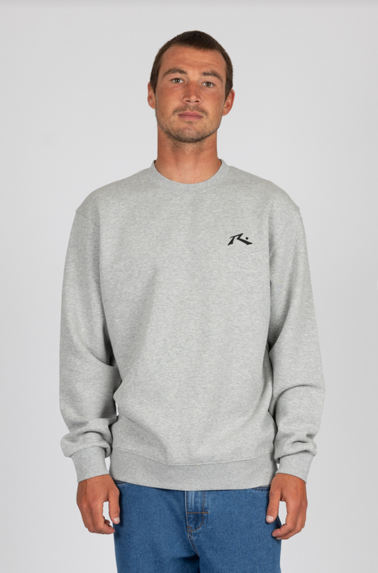 Rusty Baseline Fleece Crew - Grey Heather Baseline