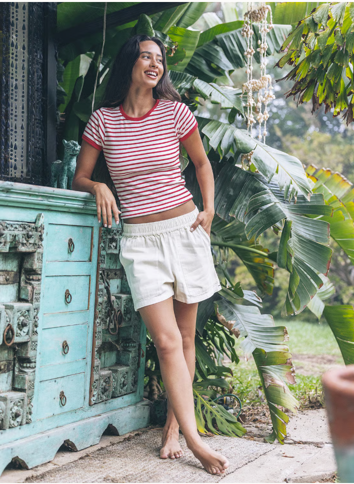 Hurley Women's Wavy Days Short - Off White